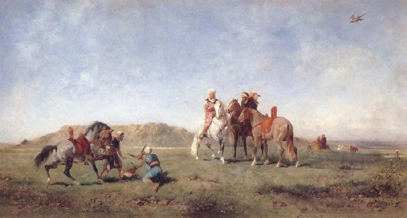 Eugene Fromentin Hawking in Algeria oil painting picture